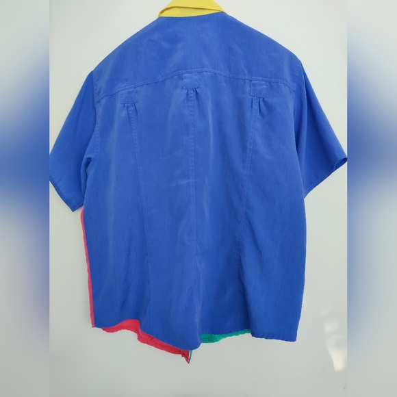 Vintage Colour Block Shirt Unisex Size M - Picture 2 of 4